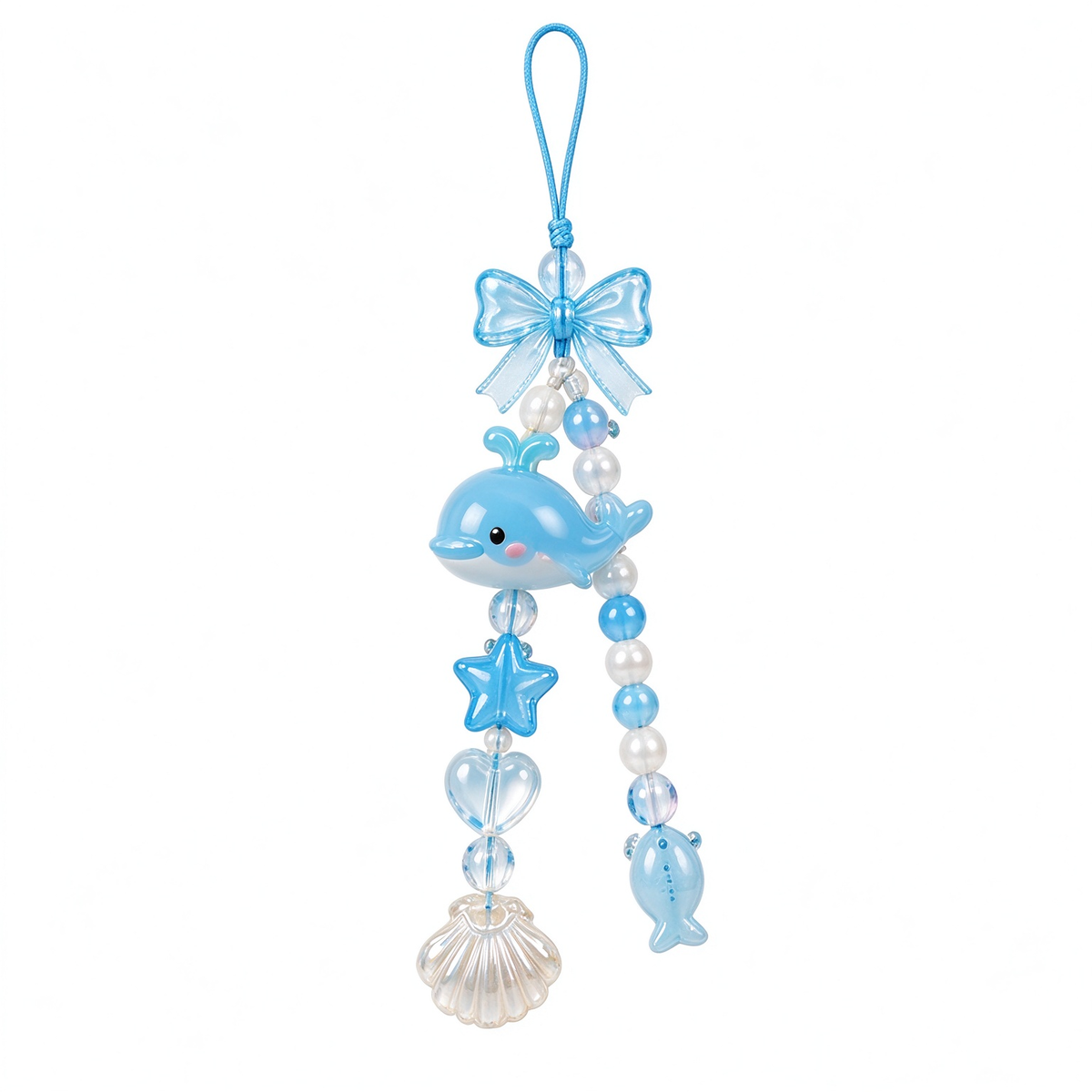 Blue Whale Ocean Phone Charm