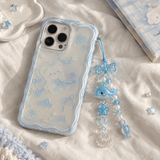 Blue Whale Ocean Phone Charm